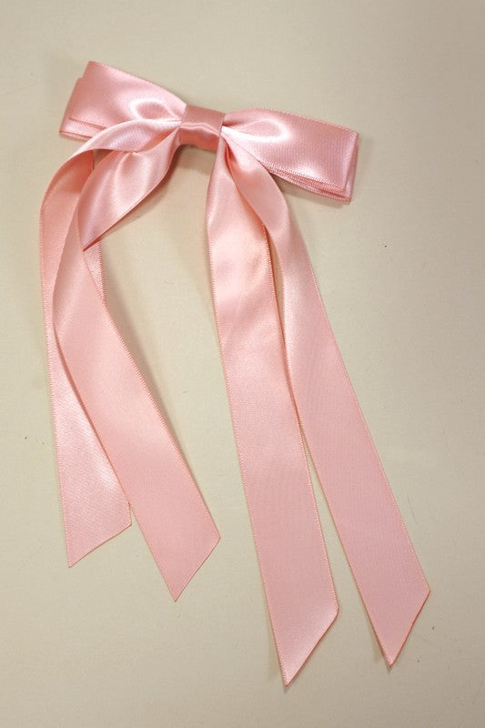 Satin Bow Hair Clip