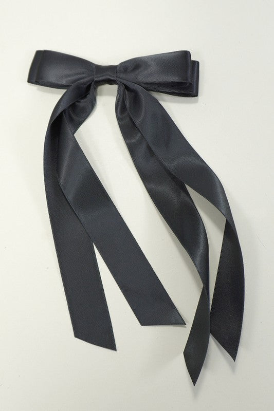 Satin Bow Hair Clip