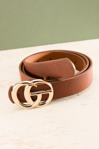 Buckle Cognac Belt