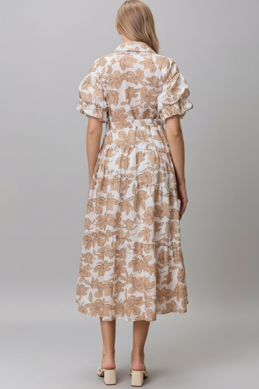 Aurora Ivory/Tan Dress