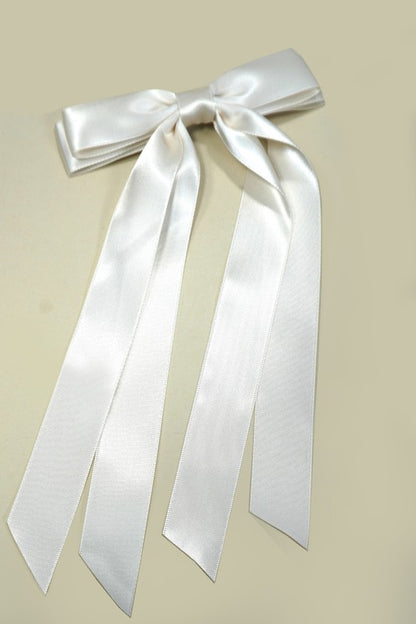 Satin Bow Hair Clip