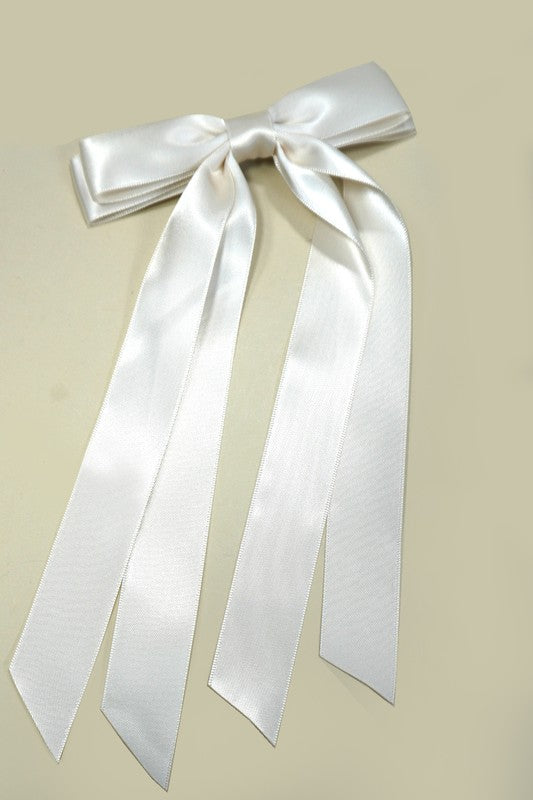 Satin Bow Hair Clip