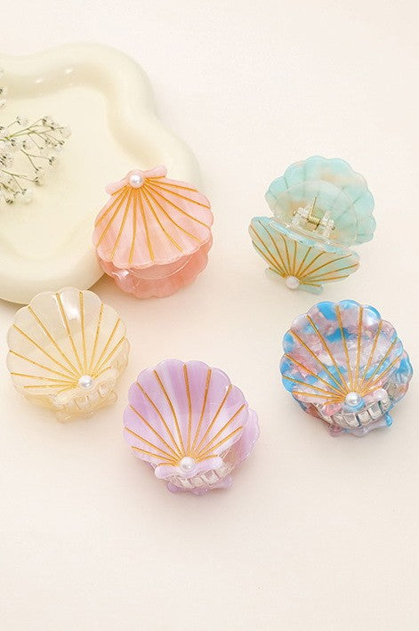 Seashell Hair Claw Clips