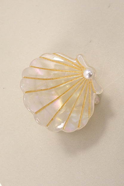 Seashell Hair Claw Clips