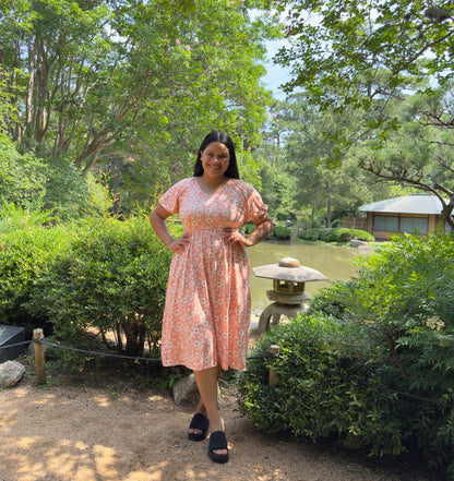 The Lily Dress- Coral